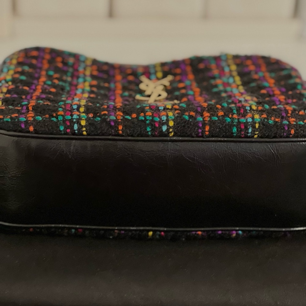 Saint Laurent Multicolor Tweed Shoulder Bag